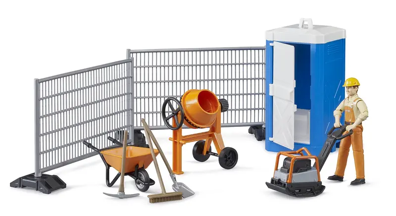 Bruder Bworld Construction Site Set – Modular Heavy-Duty Play System 1