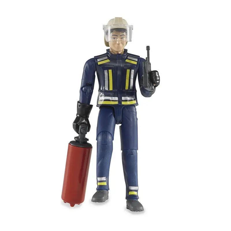 Bruder Bworld Firefighter Figure With Realistic Accessories 1