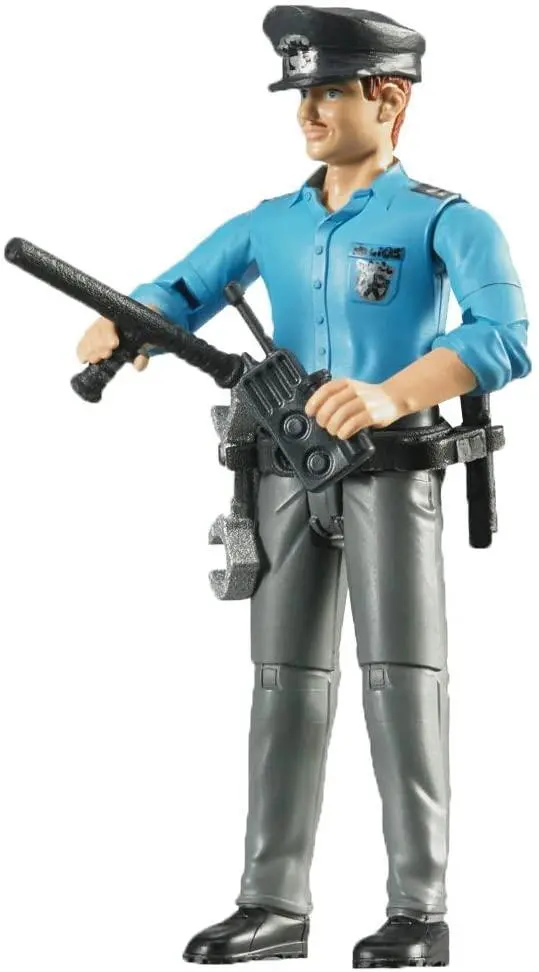 Bruder Bworld Policeman Figure (Light Skin) With Accessories 1