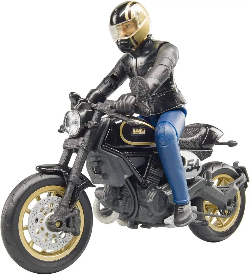 Bruder Scrambler Ducati Café Racer Motorcycle – Detailed Replica Model 1