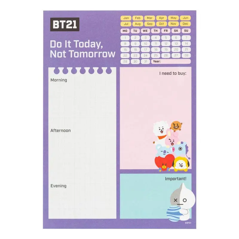 Bt21 A5 Weekly Planning Notebook 1