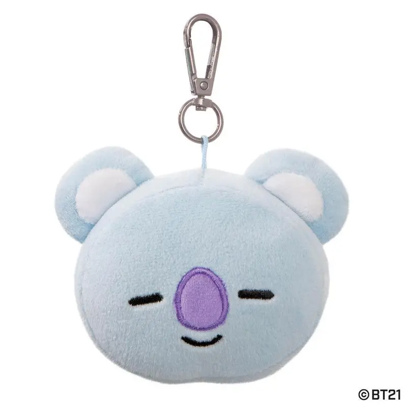 Bt21 Koya Plush Head Charm Keychain 1