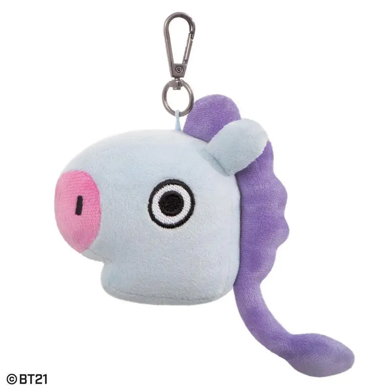 Bt21 Mang Plush Head Keychain Clip 1