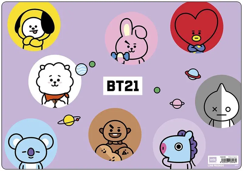 Bt21 Themed Multi-Function Desktop Mat By Erik Grupo 1