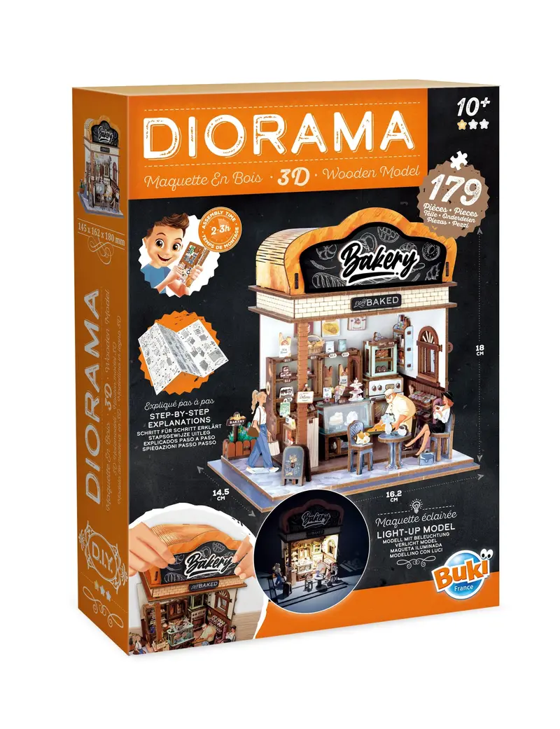 Buki Bakery Diorama Kit – Edible-Themed 3D Craft & Display Set 1