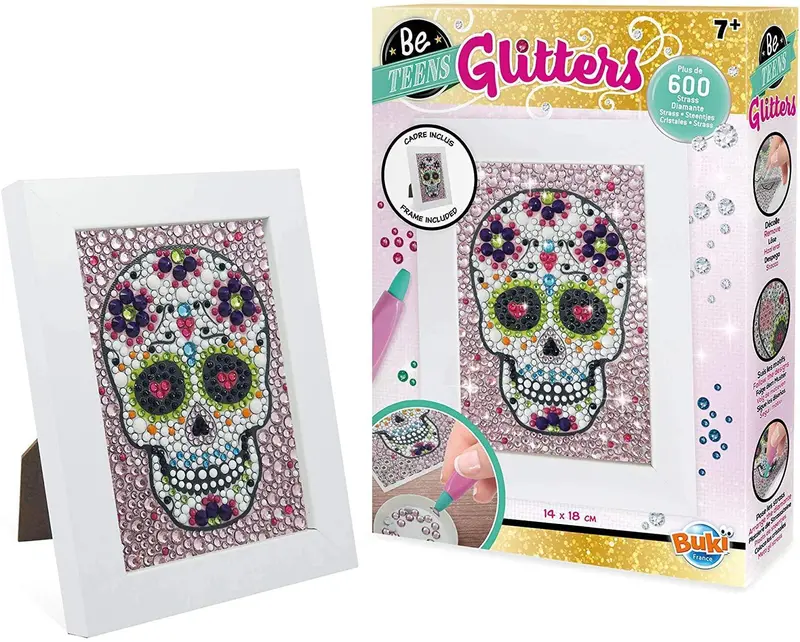 Buki France Be Teens Glitters Kit – Mexican Skull Art Craft Set 1
