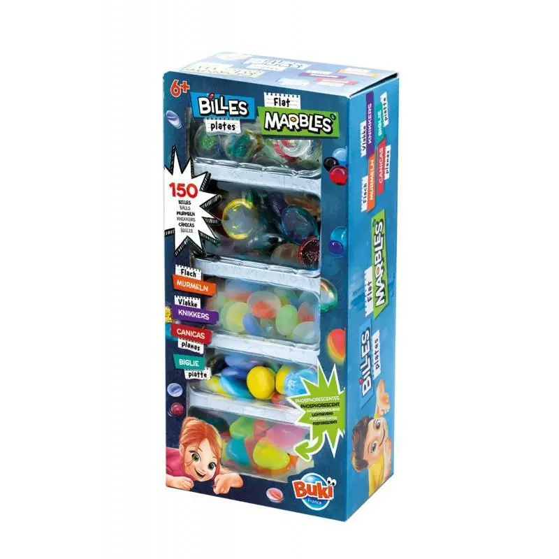 Buki France Flat Marbles Assortment 1