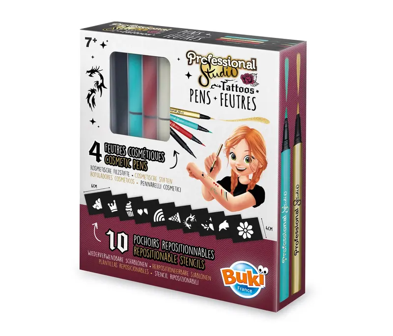 Buki France Metallic Gold Temporary Tattoo Pens 1