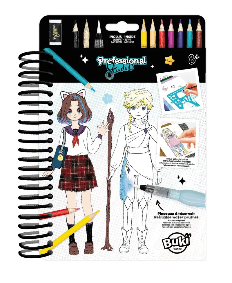 Buki Manga Fashion Sketchbook – Themed Drawing Notebook For Teens 1