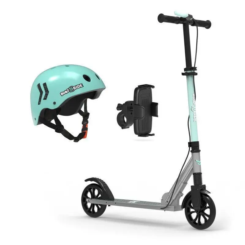 Buki Mechanical Scooter – 180 Mm Mint Green Kick Scooter 1