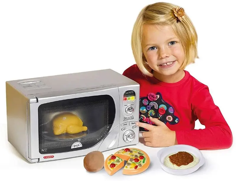 Casdon Delonghi-Style Toy Microwave Oven Playset 1