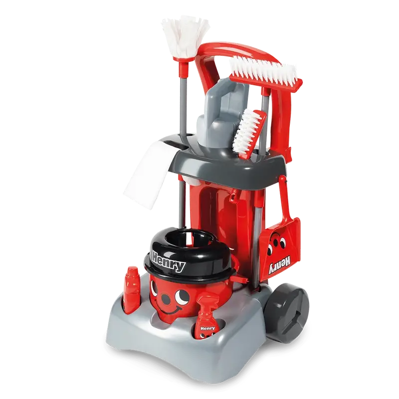Casdon Deluxe Henry Cleaning Trolley With Sound Effects 1
