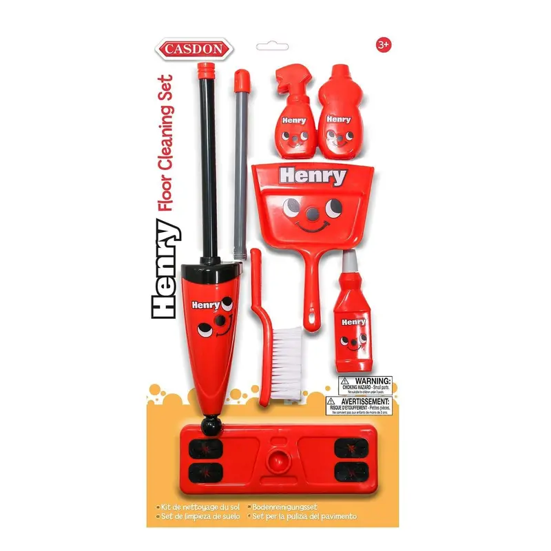 Casdon Henry Floor Cleaning Play Set – Interactive Vacuum Toy For Pretend Play 1