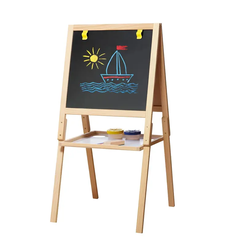 Casdon Wooden Double-Sided Easel – Art Station For Young Artists 1