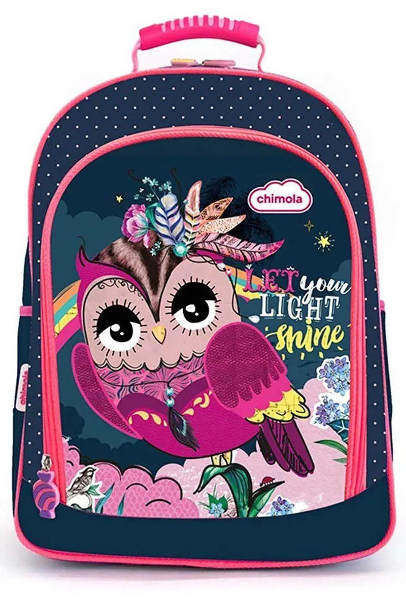 Chimola Owl Adjustable Triple Compartment Backpack – 45Cm 1