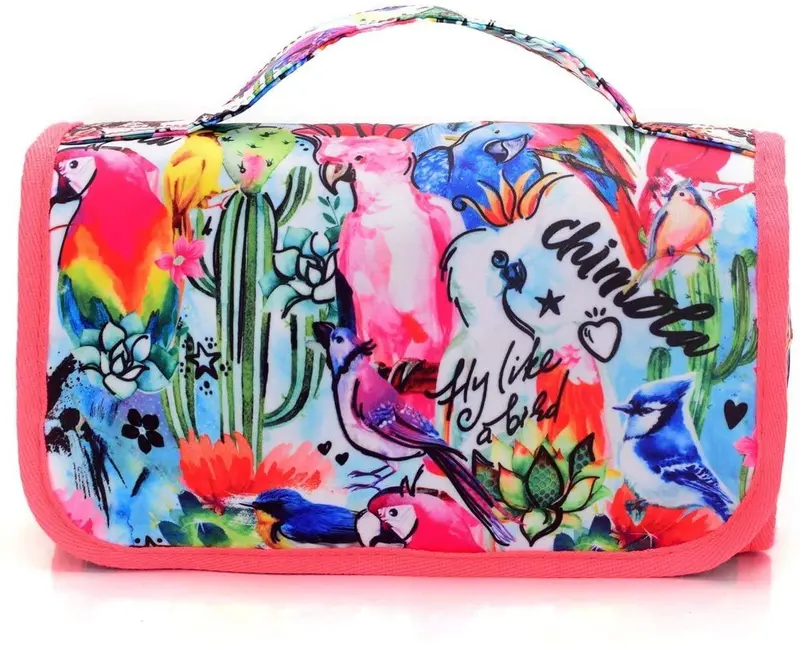 Chimola Roll-Up Bird Pencil Case – Compact Foldable Design 1