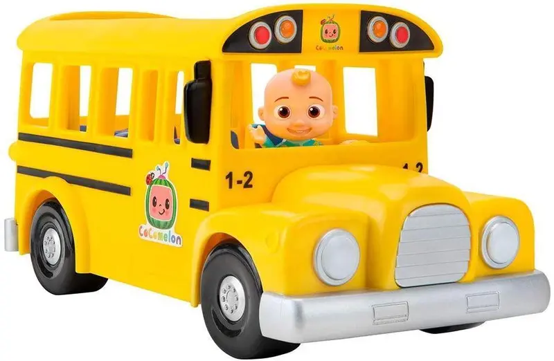 Cocomelon Musical Yellow School Bus – Sing-Along Ride-On Toy 1