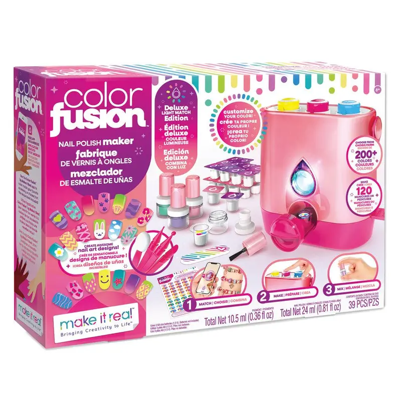 Color Fusion Nail Polish Maker Deluxe Kit – Customizable Nail Color Studio 1