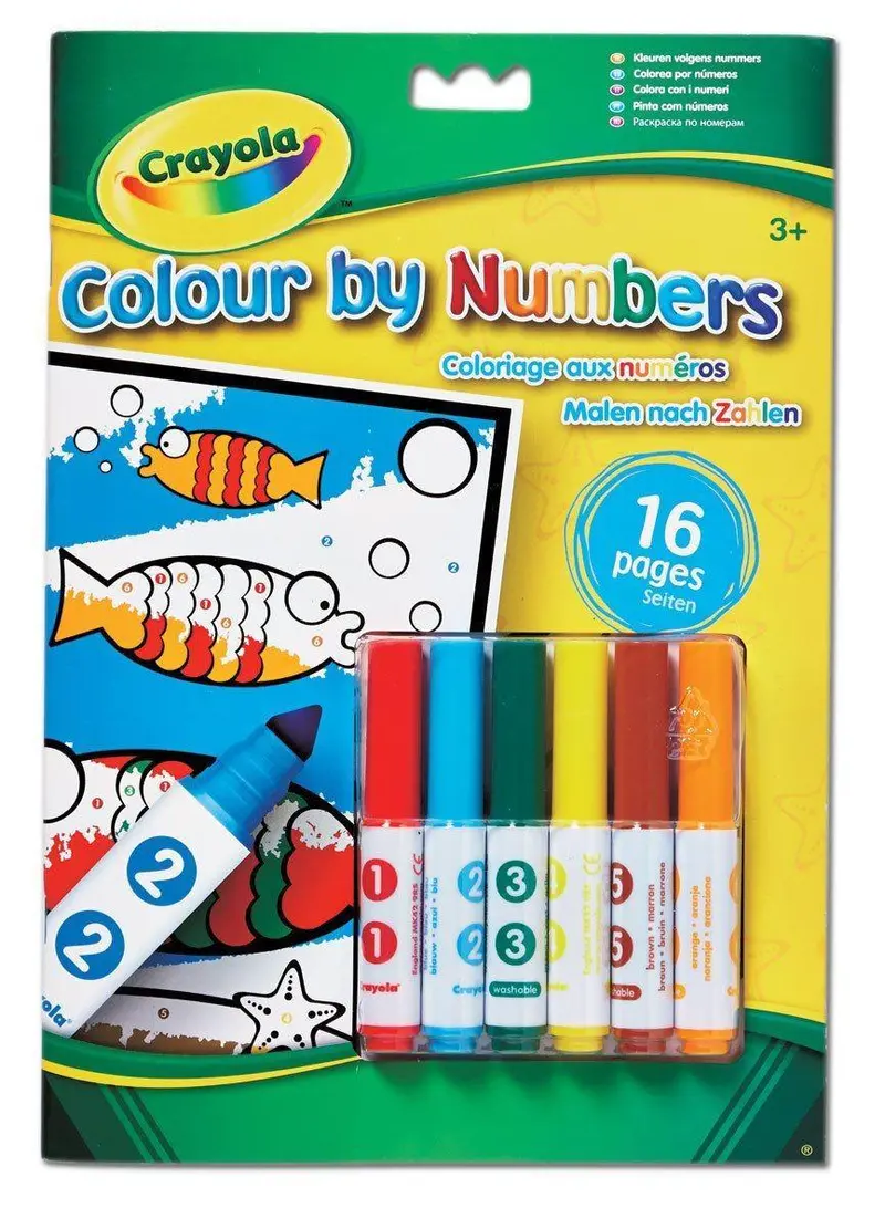 Crayola Color-By-Number Activity Kit With Washable Markers 1