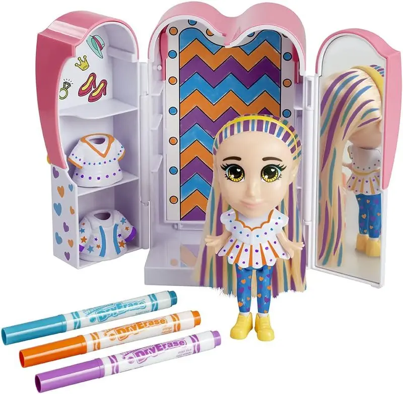 Crayola Colour ‘N’ Style Friends: Goldie Catwalk Playset – Fashion-Themed Creativity Kit 1