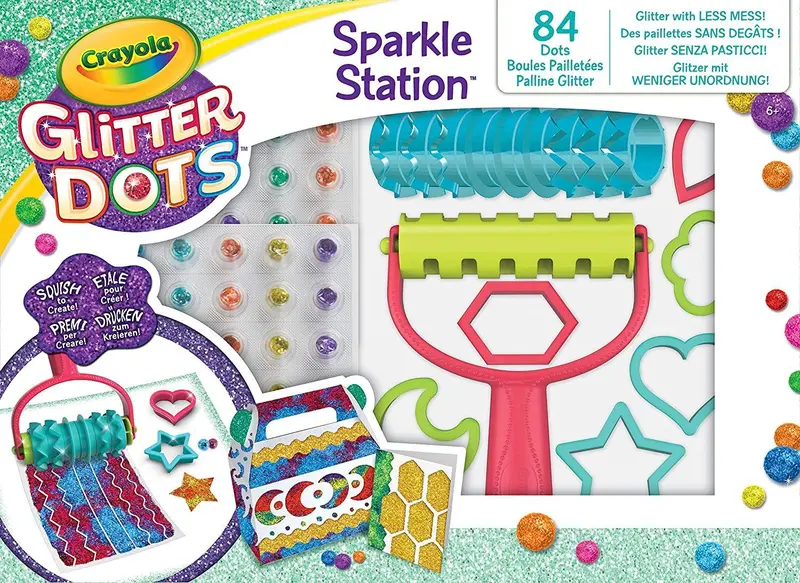 Crayola Glitter Dots Sparkle Station Art Craft Set 1