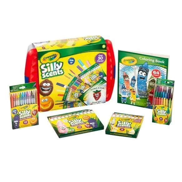 Crayola Silly Scents Art Tub – 50-Piece Scented Craft Kit 1