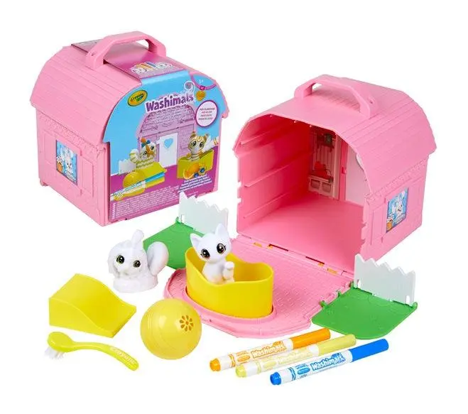 Crayola Washimals Park Playground Carry Case – Washable Animal Playset 1