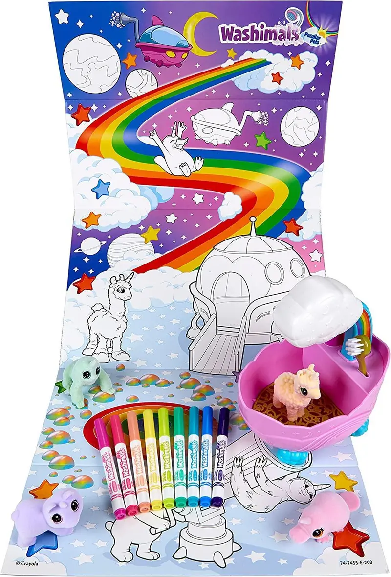 Crayola Washimals Rainbow Wellness Set: Washable Pet Toys 1