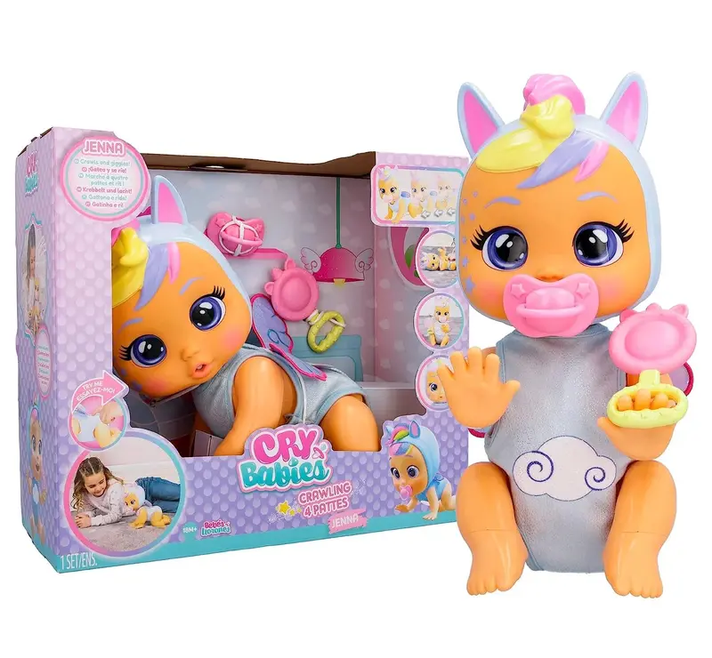 Cry Babies Jenna Interactive Crawling Doll 1