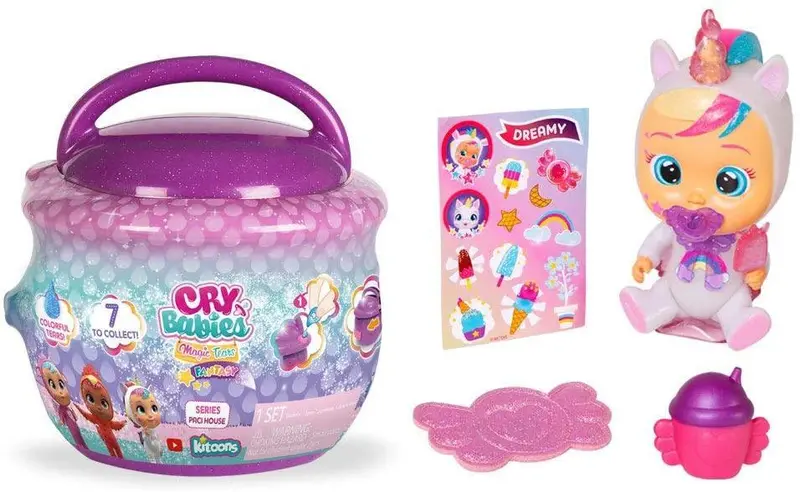 Cry Babies Magic Tears Paci House – Interactive Baby Doll With Tear-Activated Features 1
