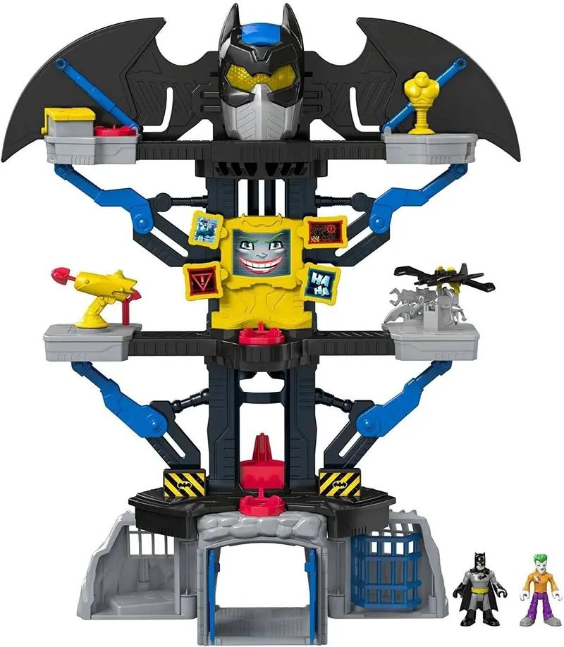 Dc Super Friends Imaginext Transforming Batcave Playset – Expandable Action Base With Figures 1