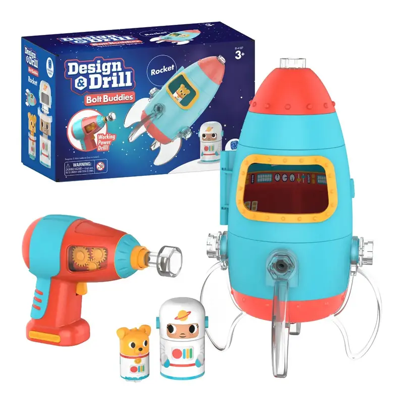 Design & Drill® Bolt Buddies™ Rocket Playset 1