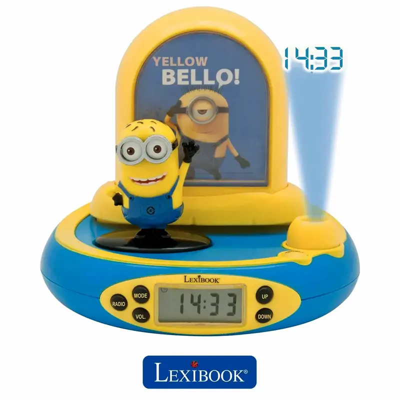 Despicable Me Minions Clock Radio – Lexibook Sound & Time Combo 1