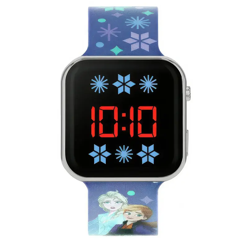 Disney Frozen Purple Silicone Strap Led Digital Watch 1