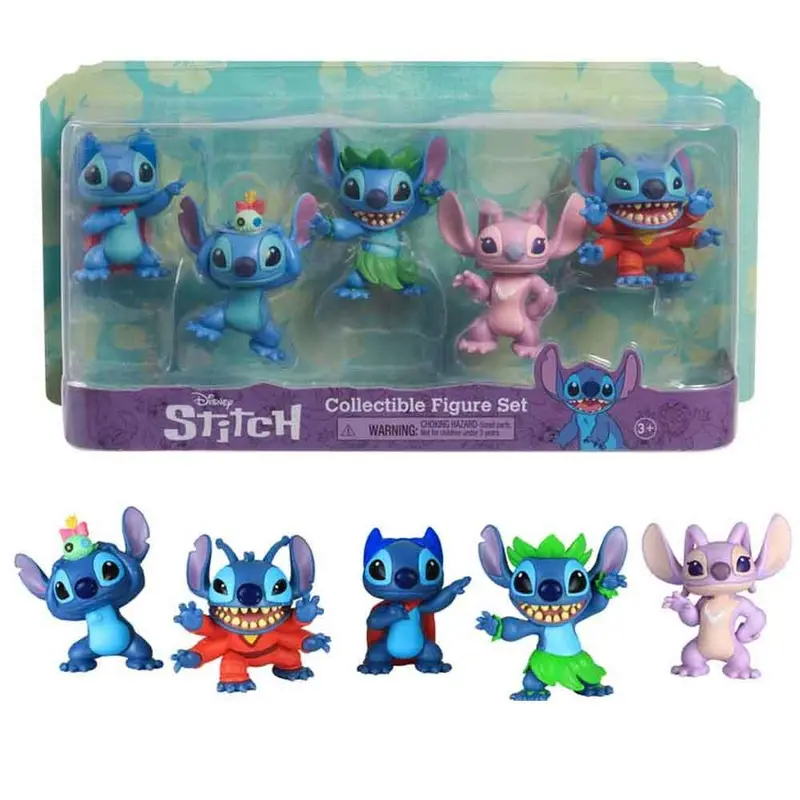 Disney Lilo & Stitch Stitch Collectible Figure Set (5-Piece Limited Edition) 1