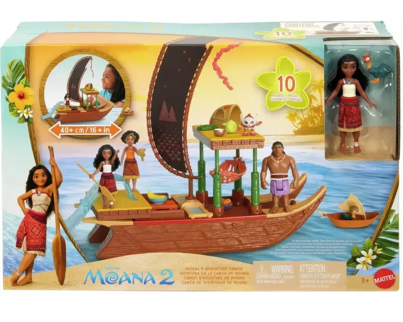 Disney Moana 2 Canoe Adventure Playset With Moana Doll 1
