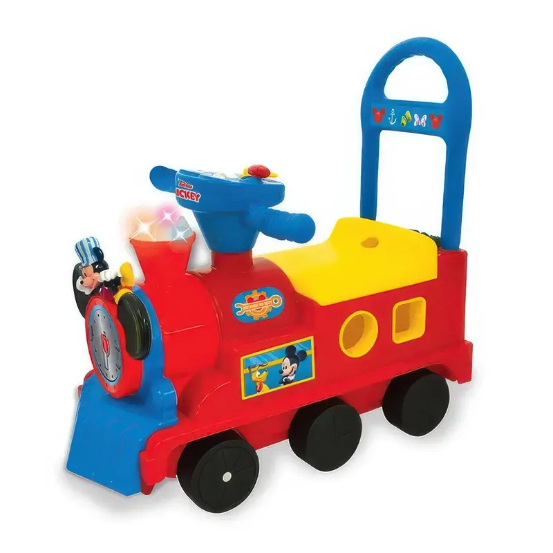 Disney My First Steps Mickey Mouse Pull-Along Train Ride-On 1
