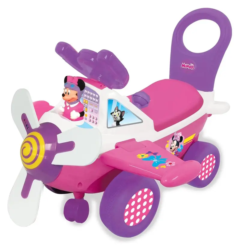 Disney My First Steps Minnie Mouse Flying Plane Ride-On 1