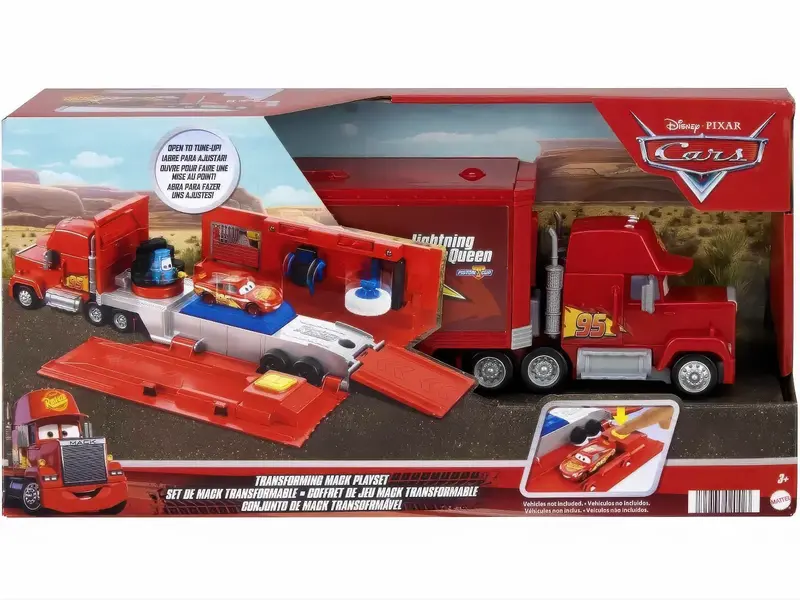 Disney Pixar Cars Transforming Mack Playset – Vehicle-To-Playset Conversion Toy 1