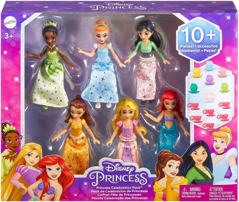 Disney Princess Assorted Mini Doll Set – 6-Piece Collection 1