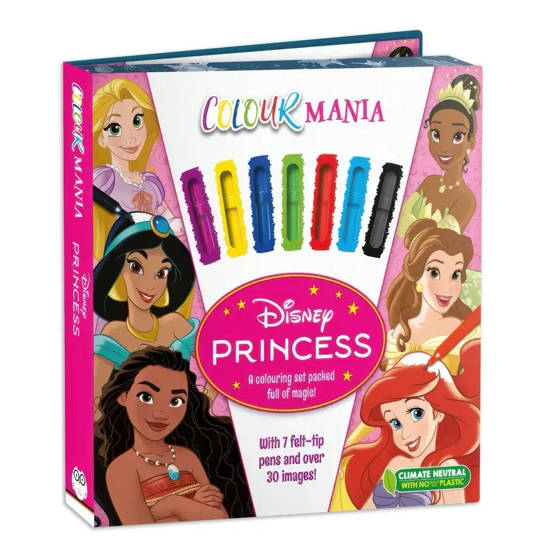 Disney Princess Colouring Book & Felt-Tip Pen Set 1