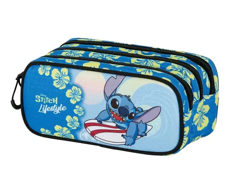 Disney Stitch Lifestyle Triple-Zip Pencil Case 1
