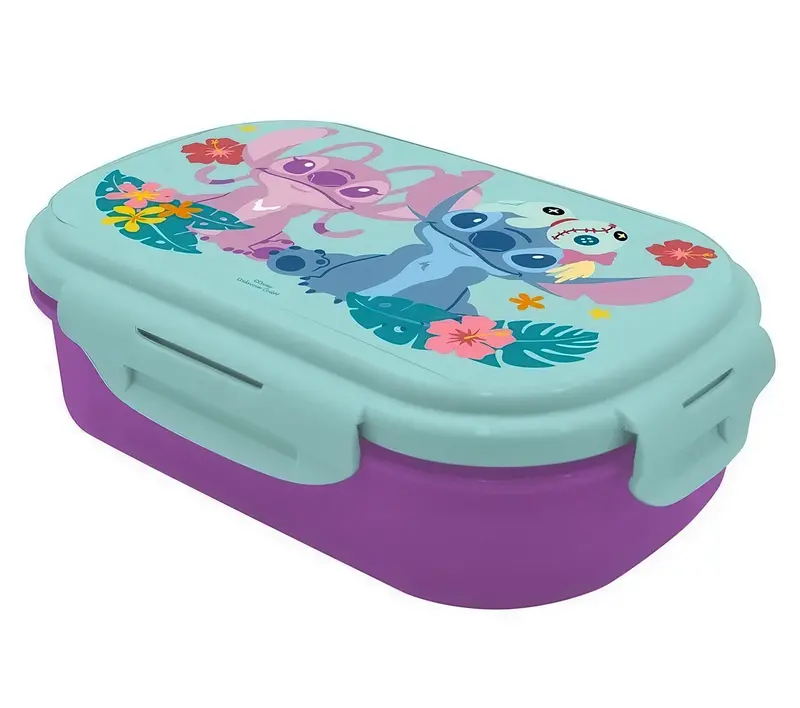 Disney Stitch Lunch Box With Built-In Cutlery – Leak-Resistant Design 1