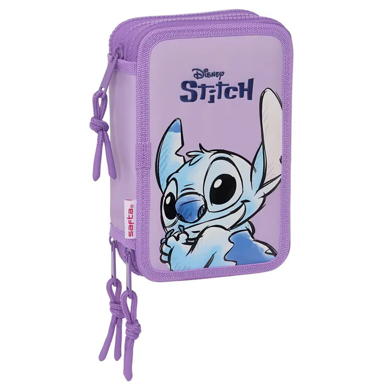 Disney Stitch Sweet Triple Compartment Pencil Case (36-Piece) 1