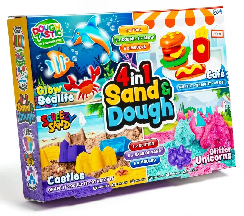 Dough Tastic 4-In-1 Sensory Sand And Modeling Dough Kit 1