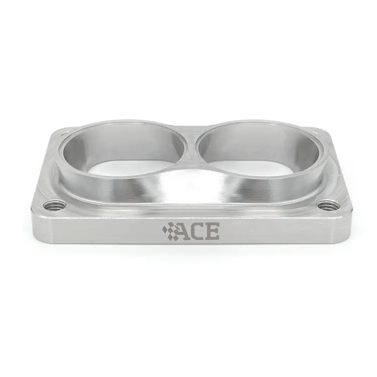 Dual-Outlet Turbo Transition Flange – T6 Divided Inlet To Two 2.25" Od Tubes, 304 Ss 1
