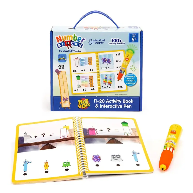 Educational Insights Hot Dots Numberblocks Activity Set: Numbers 11–20 1