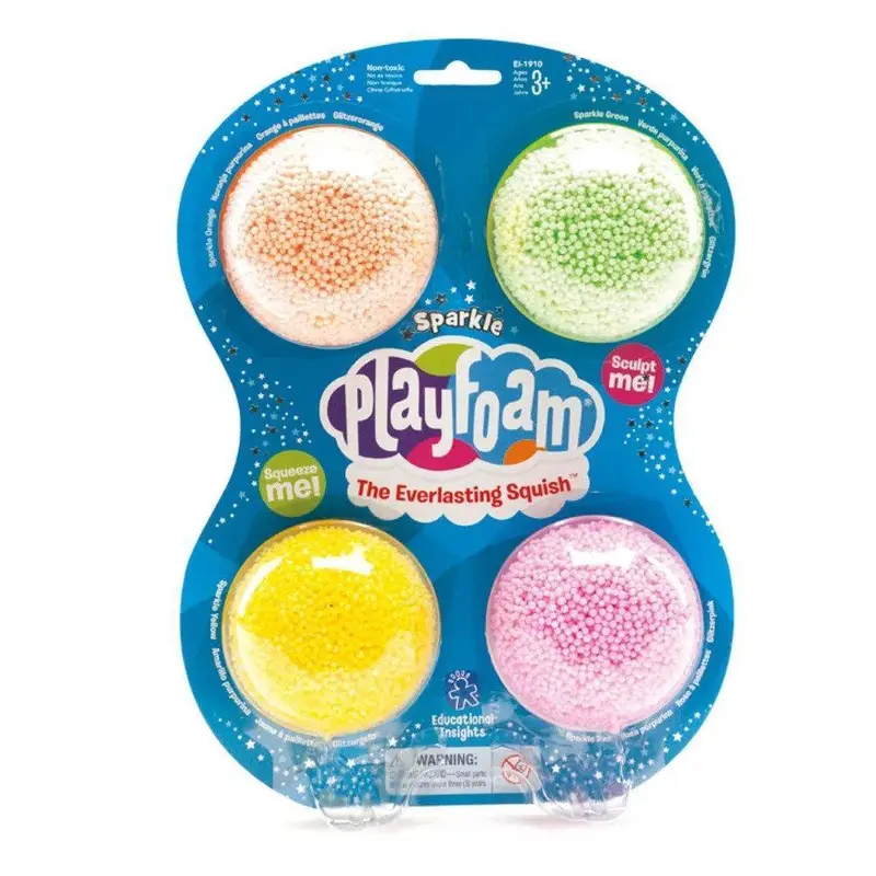 Educational Insights Playfoam Sparkle – Squishy Sensory Modeling Compound 1