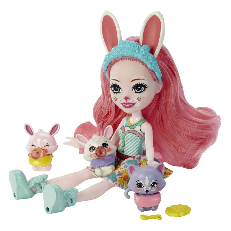 Enchantimals Baby Best Friends Doll Set – Bree Bnunny And Her Bunny Friend Twist 1