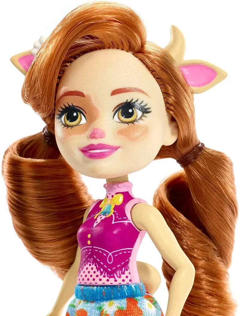 Enchantimals Cailey Cow Doll With Curdle Cow Figure – 6-Inch Collectible Set 1